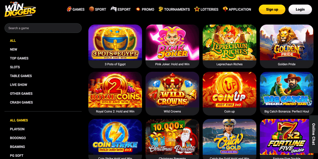 Win Diggers Casino Site Sister Sites